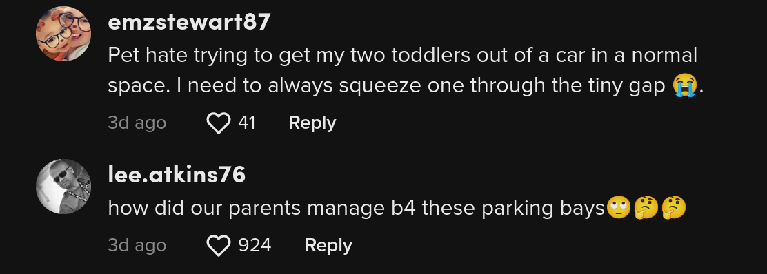 mom blasts childless drivers parking space