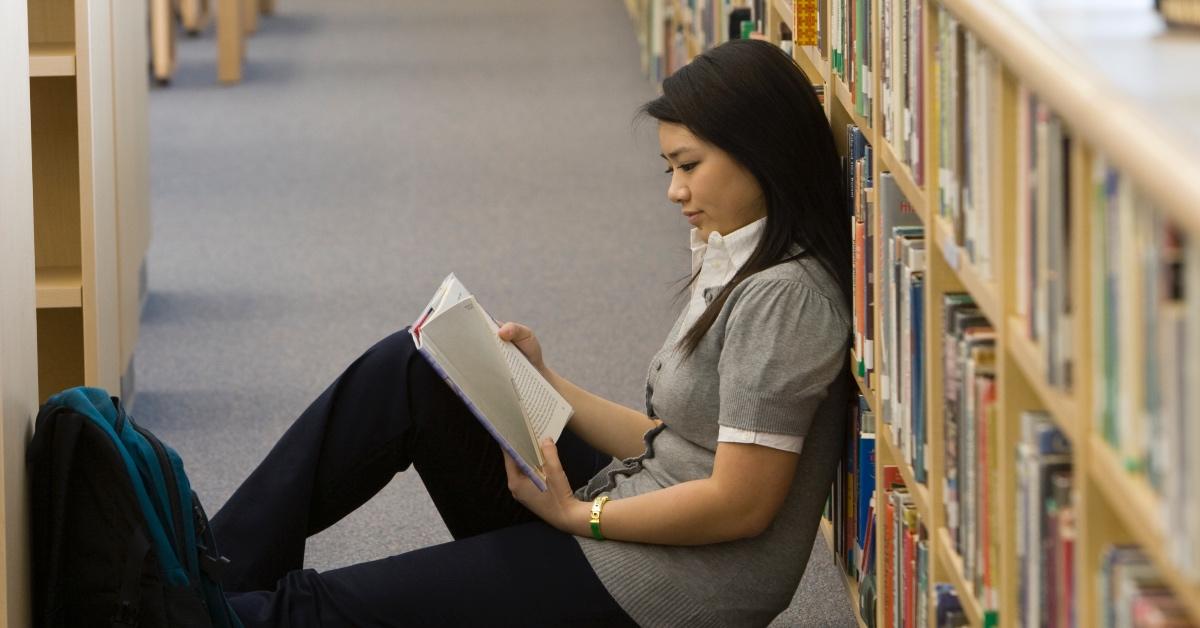 Young woman reading