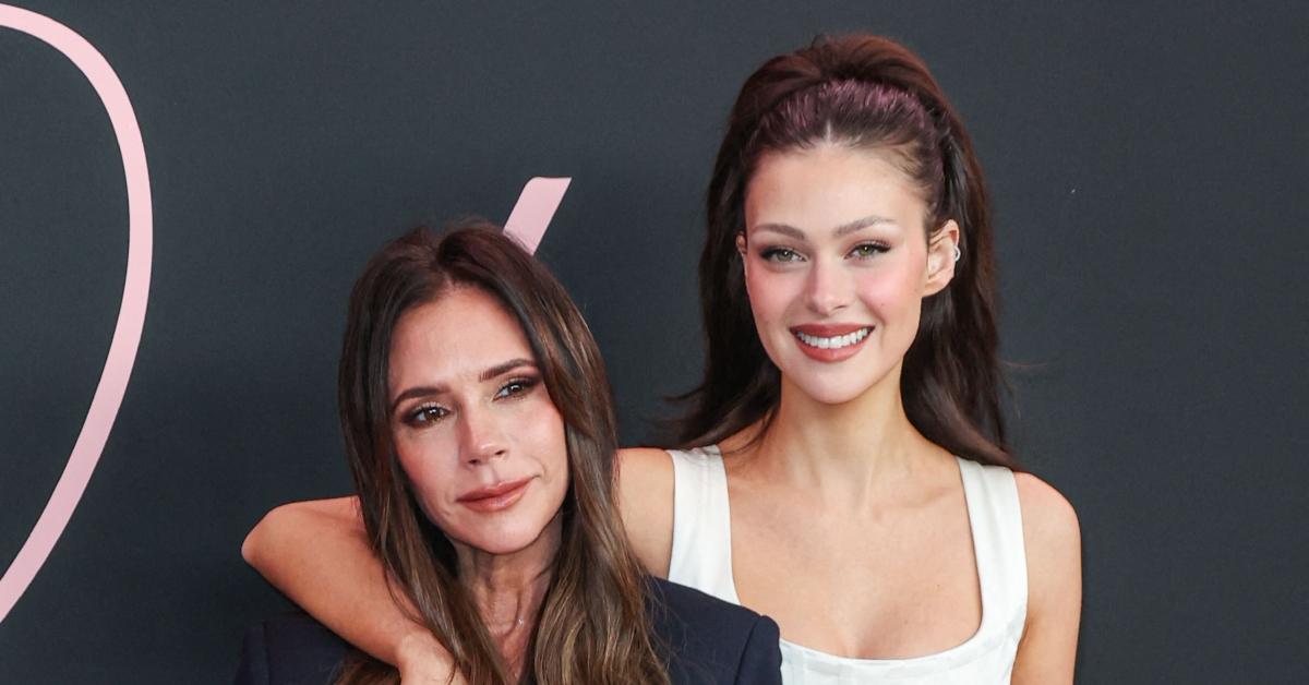 (l-r): Victoria Beckham and Nicola Peltz on the red carpet