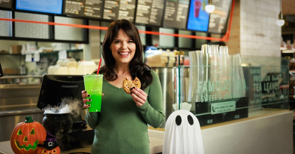 Kimberly J. Brown with McAlister's Deli's new Halloween treats.