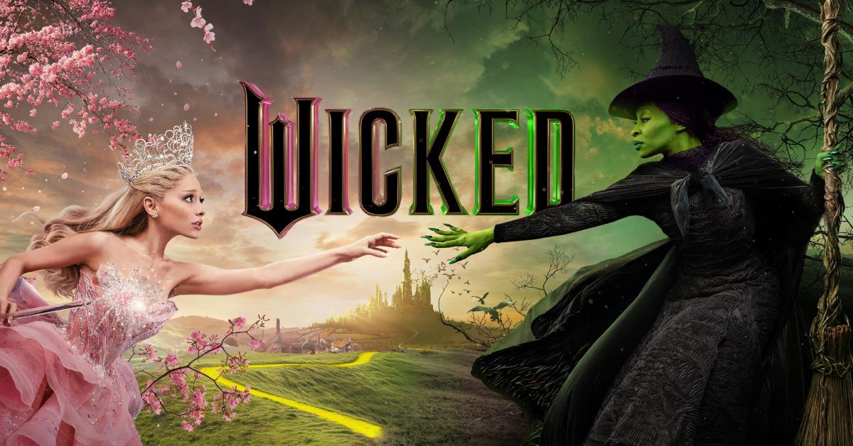 'Wicked' poster featuring Galinda and Elphaba.