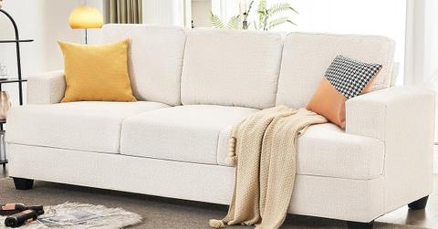 The VanAcc 89" couch is popular on TikTok and can be bought on Amazon