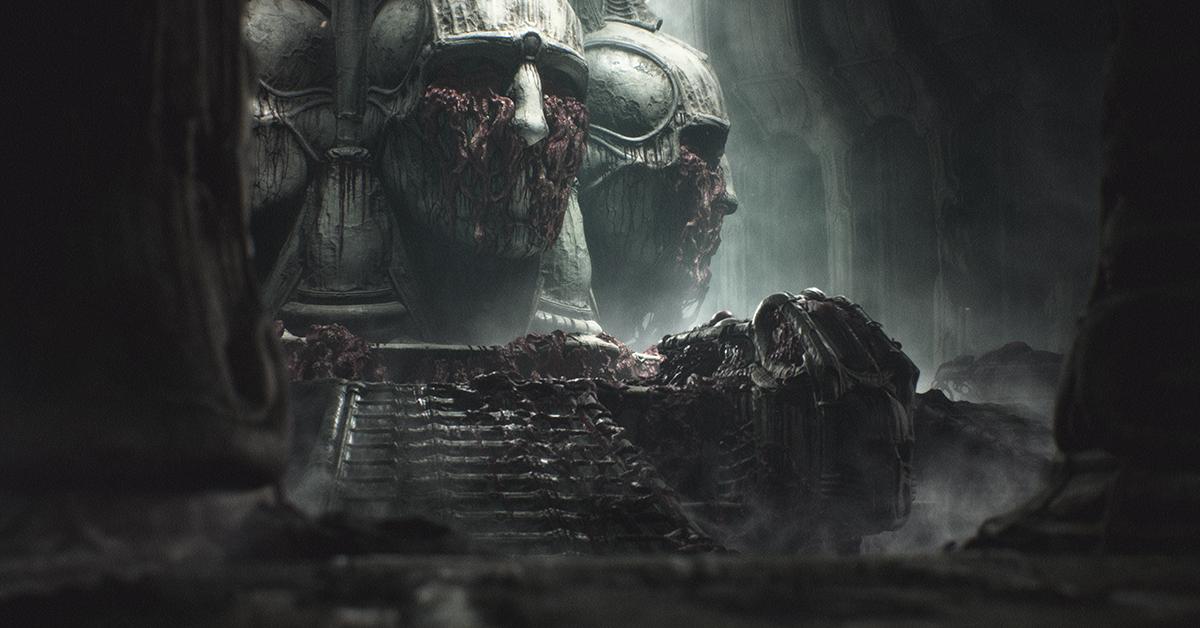 Scorn takes place in a strange, biomechanical world