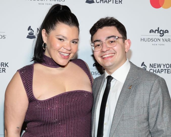 Tiff Baira and her boyfriend at the Grammys pre-party