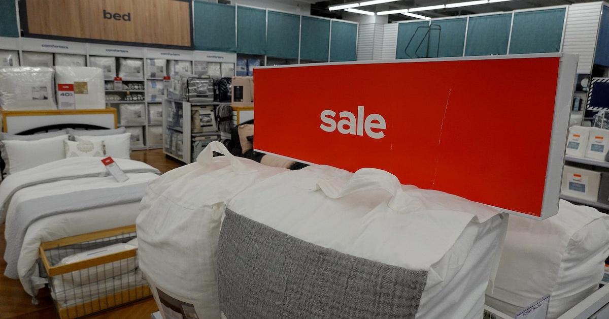 A sale poster at a Bed Bath and Beyond location