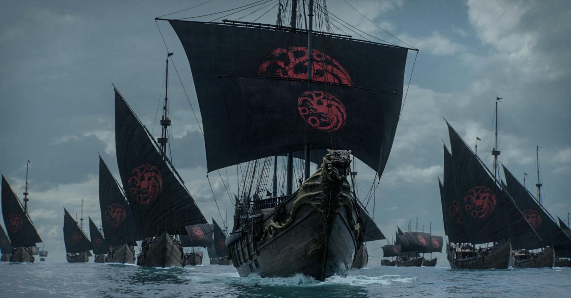 Targaryen fleet in 'Game of Thrones.'