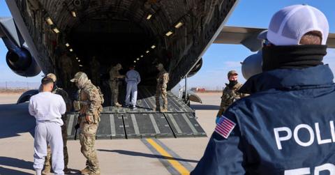 People being deported on flights out of the United States.