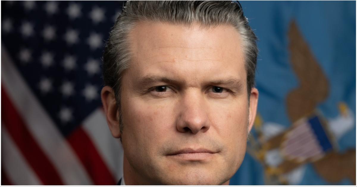 Pete Hegseth's official government portrait