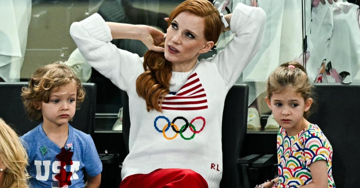 celebrities at  olympics jessica chastain