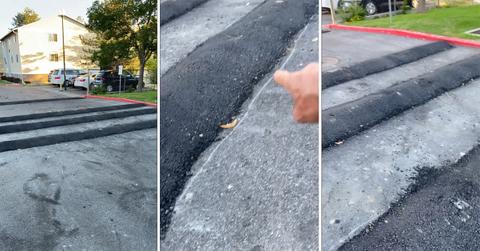 Neighbor installs DIY speed bumps