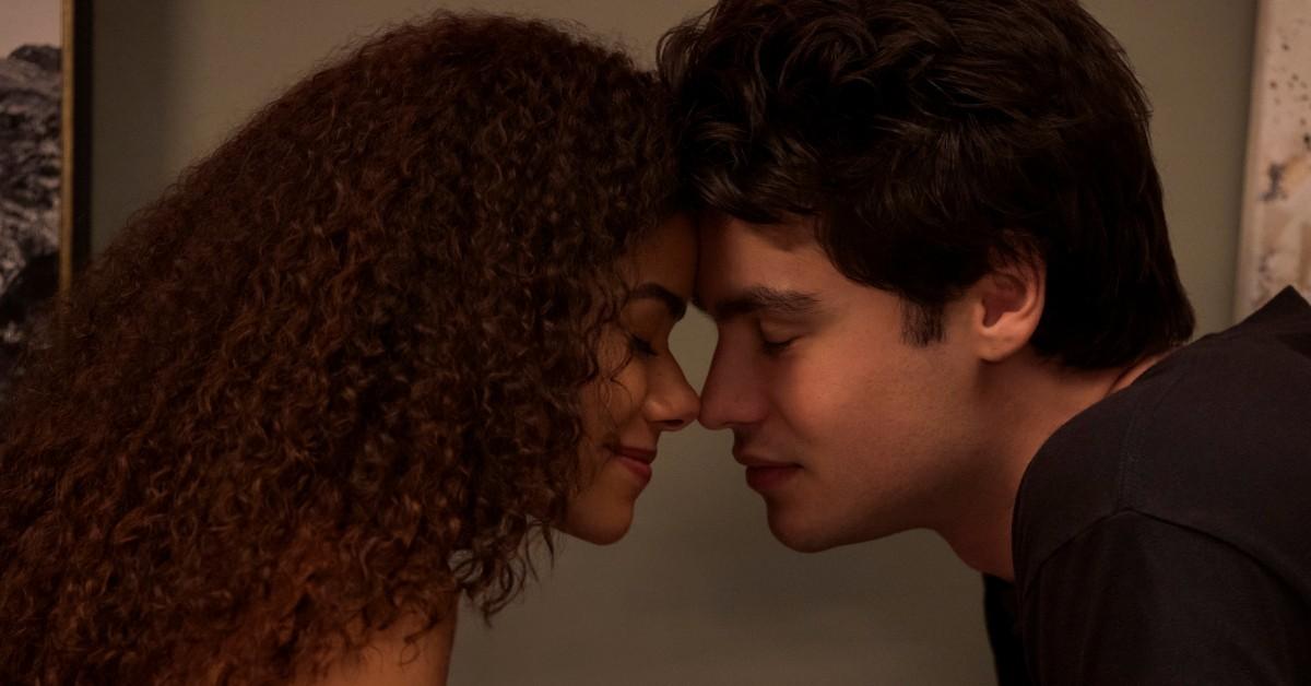 Antonia Gentry as Ginny Miller, Felix Mallard as Marcus Baker in episode 310 of Ginny & Georgia