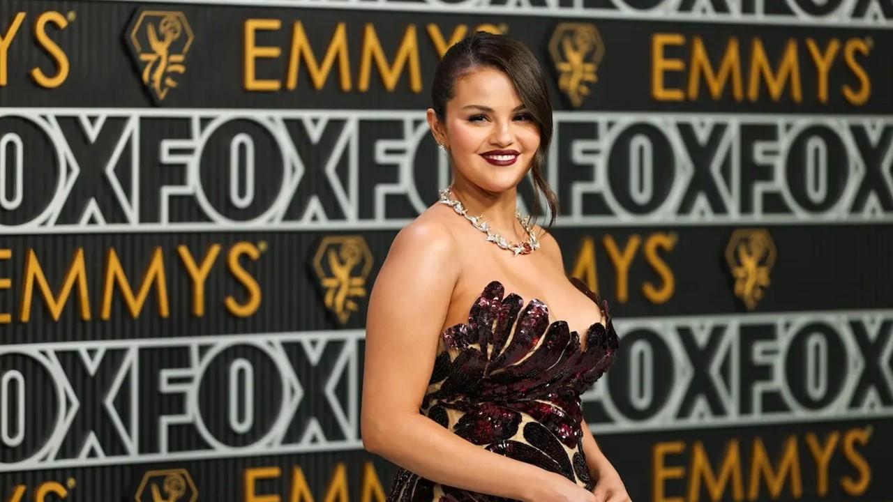Selena Gomez attends the 75th Primetime Emmy Awards at Peacock Theater on Jan. 15, 2024