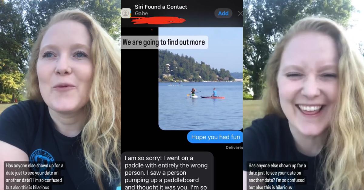 Woman Finds Paddleboarding Date in Water With Another Date