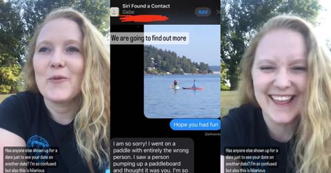 Woman Finds Paddleboarding Date in Water With Another Date