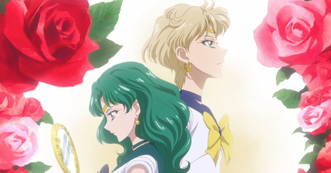 Sailor Uranus and Sailor Neptune in 'Sailor Moon Crystal'