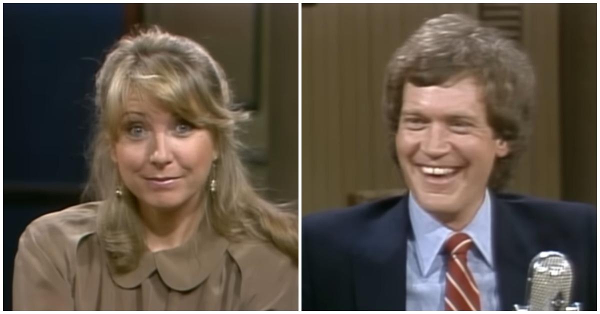 (l-r): Teri Garr and David Letterman