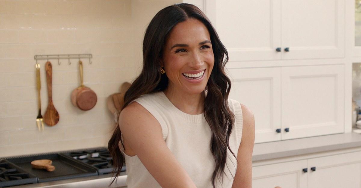 Meghan Markle in the kitchen on 'With Love, Meghan'