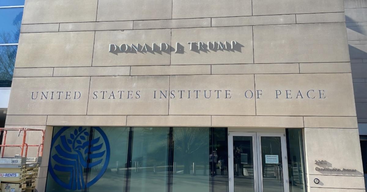 Donald J. Trump United States Institute of Peace building in Washington, D.C. 