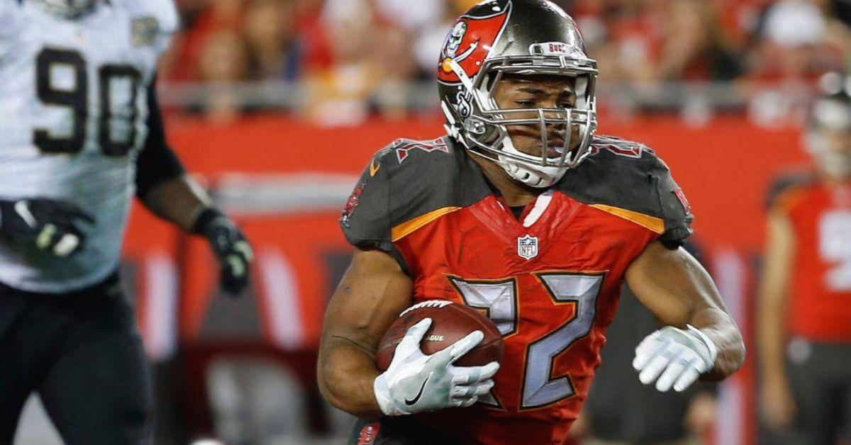 Doug Martin playing for the Tampa Bay Buccaneers