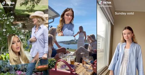 TikTok users show off their coastal grandmother aesthetic.