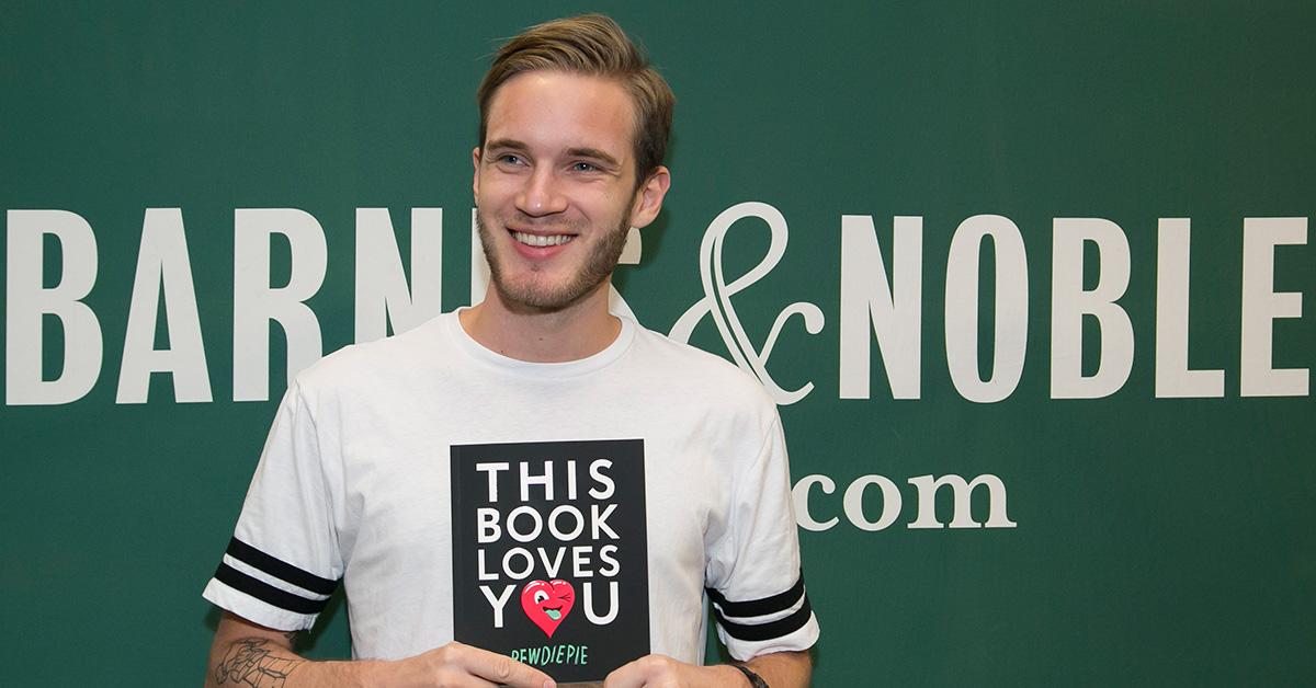 PewDiePie at a book event for his book 'This Book Loves You.' 