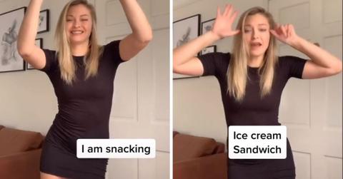 i am snacking tiktok