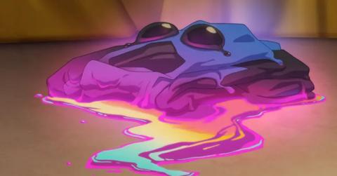 The suit melting in 'Invincible' season 3.