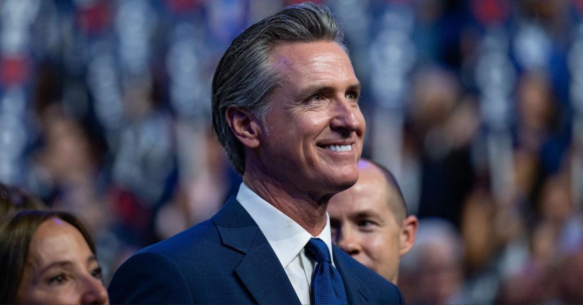 Gavin Newsom at the 2024 Democratic National Convention. 
