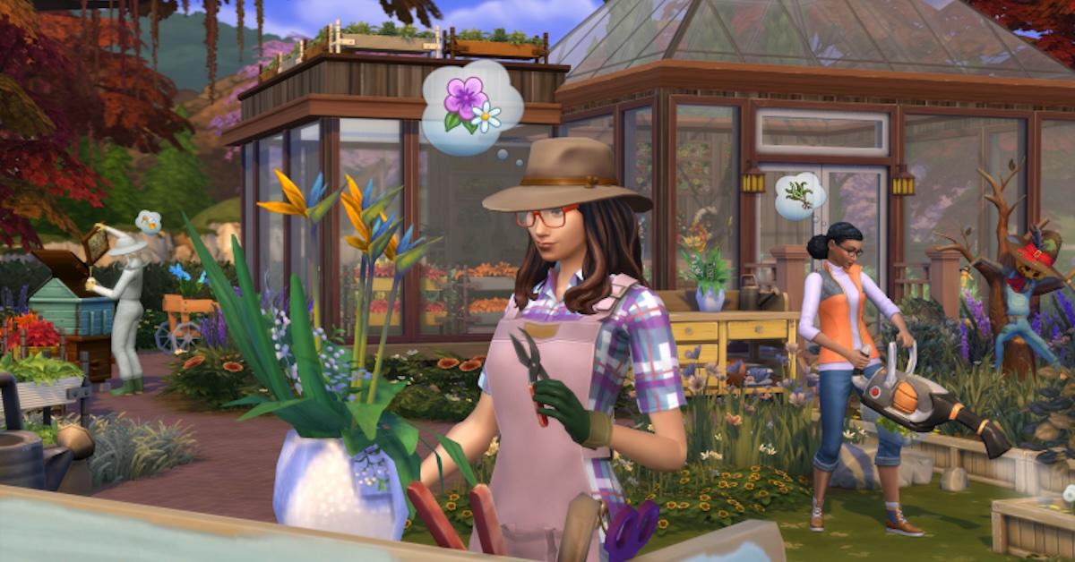 'The Sims 4' gardening