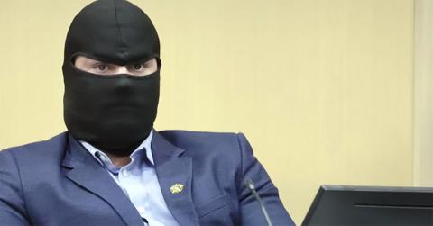 Danny Polo masked on the stand at the YNW Melly trial.