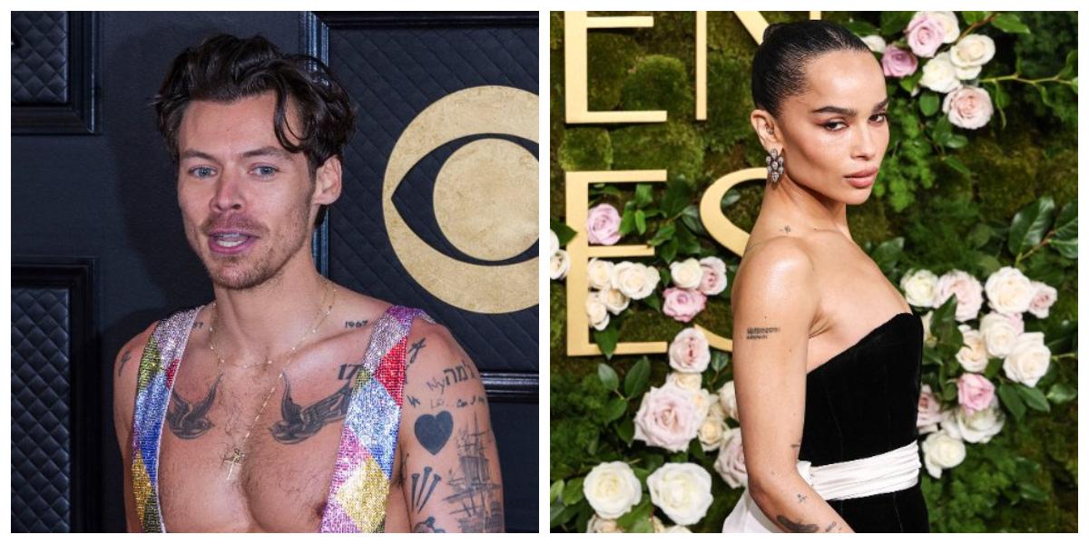 Detailed Zoë Kravitz Sparks Engagement Rumors With Harry Styles With A Ring During A Cozy Coordinated Walk In Rome Scene Illustration Detailed Zoë Kravitz Sparks Engagement Rumors With Harry Styles With A Ring During A Cozy Coordinated Walk In Rome Scene Illustration