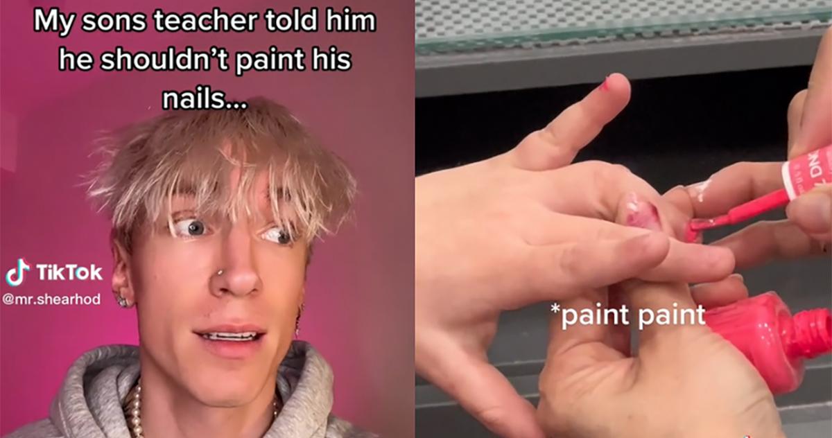 This Dad Got Mad That His Son's Teacher Wouldn't Let Him Paint His Nails
