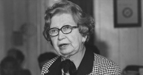 Miep Gies photographed candidly