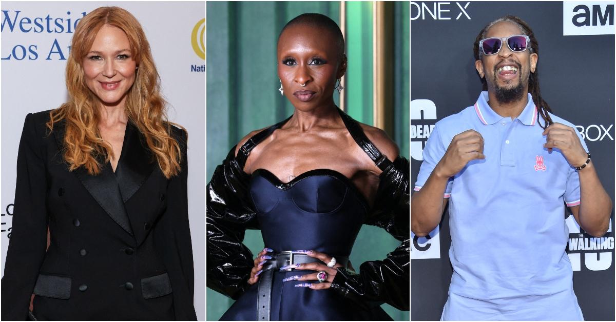 Jewel, Cynthia Erivo, and Lil Jon on red carpets for separate events.
