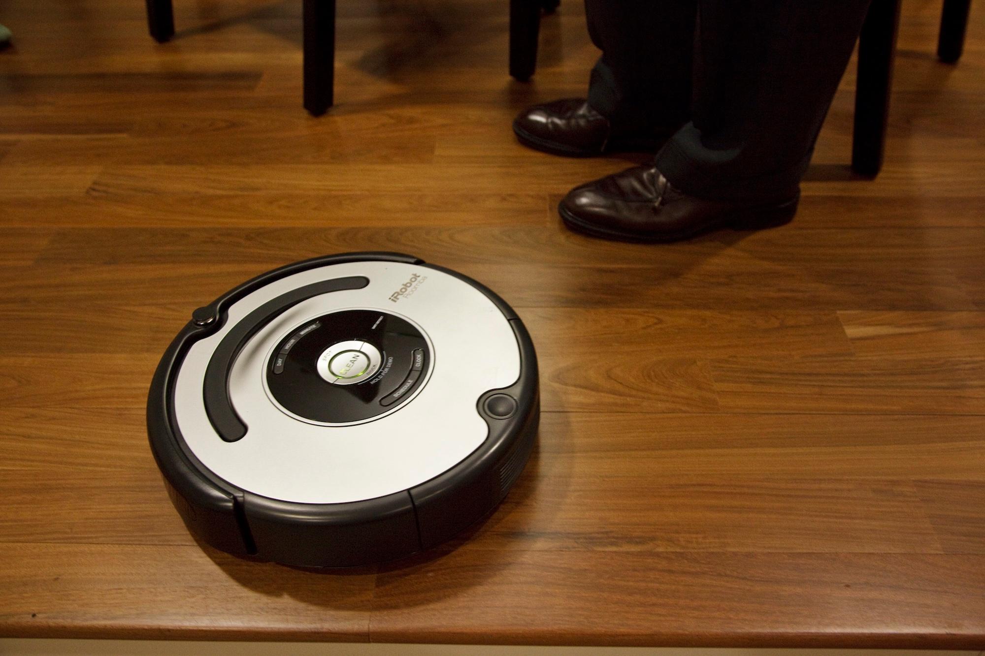 Roomba vacuum cleaner at the headquarters of iRobot in Bedford, Massachusetts.