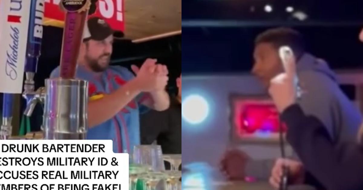 “Drunk” Bartender Destroys Soldier’s Military ID