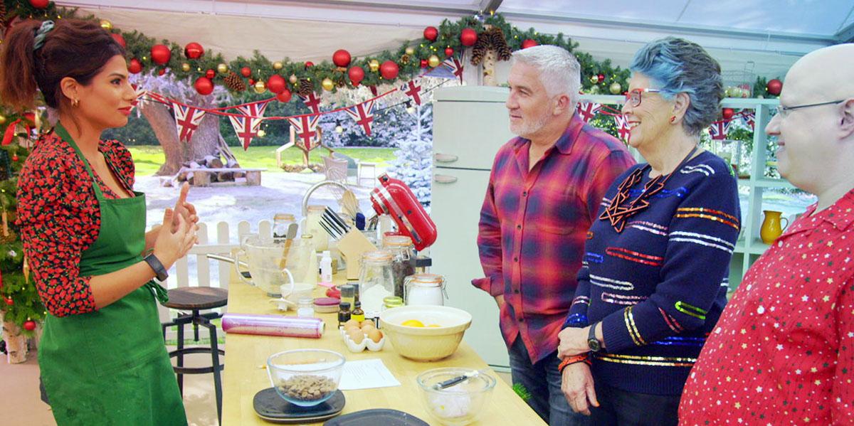 Ruby, Paul, Prue and Matt on 'The Great British Baking Show: Holidays'