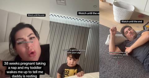 Dad Falls Asleep Watching 2-Year-Old Son, Mom Catches Him