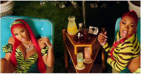 (l-r): Nicki Minaj and Megan Thee Stallion in the 2019 "Hot Girl Summer" video.