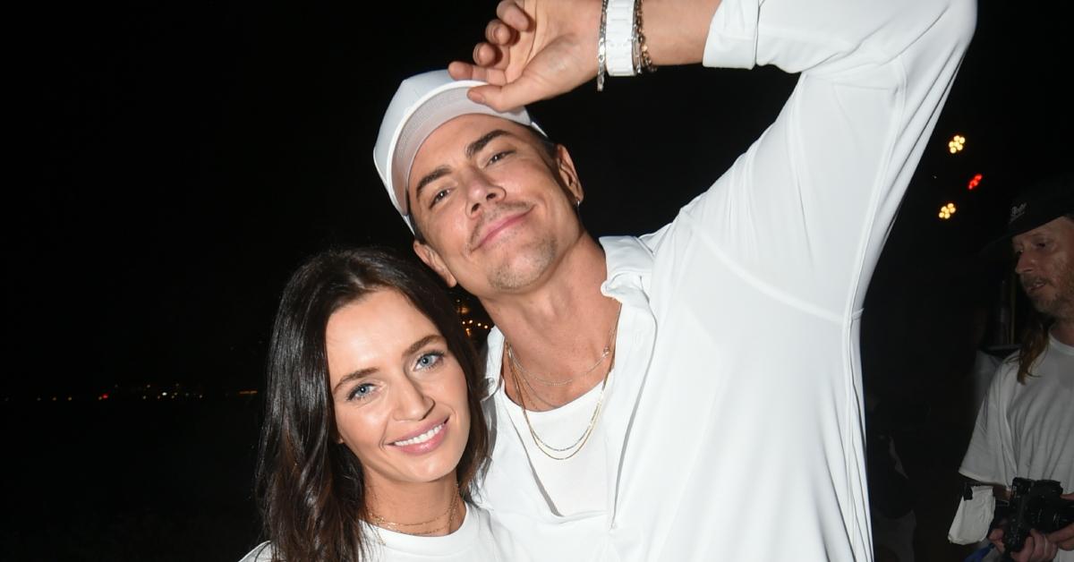 Tom Sandoval and his girlfriend, Victoria Lee Robinson at an event.