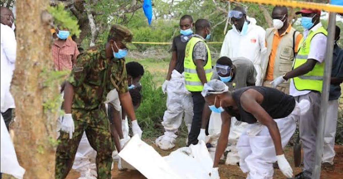 Authorities exhume bodies in the Shakahola Forest