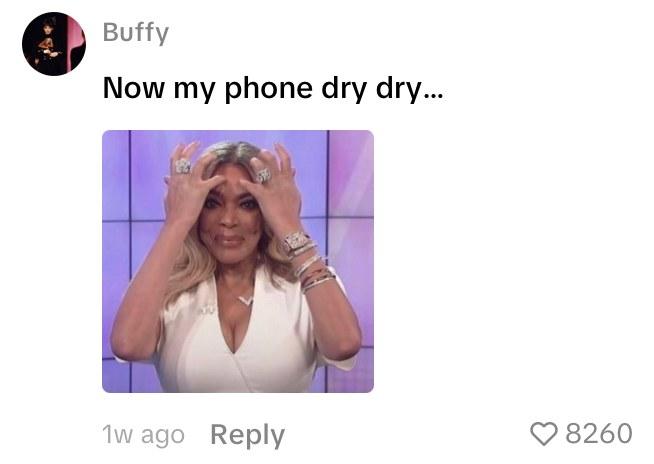 Comment on TikTok of woman claiming she's getting fewer spam calls after U.S. attacked Iran.