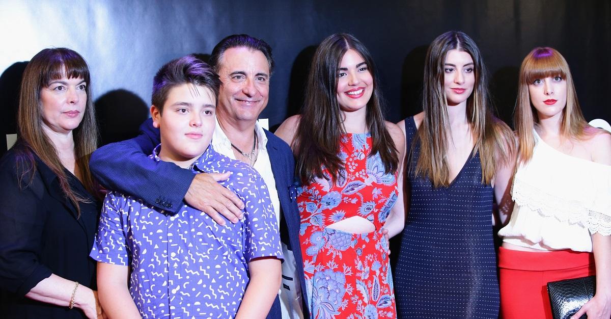 Andy Garcia with his family
