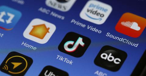 TikTok app on an iPhone