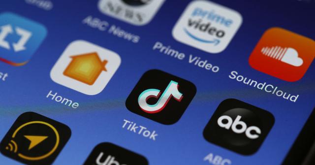 TikTok app on an iPhone