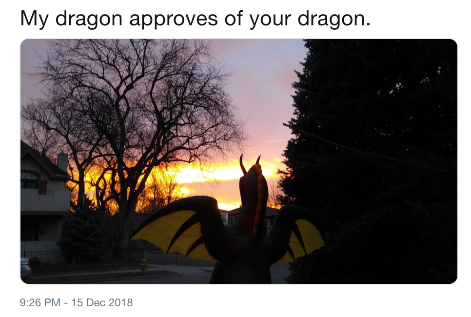 blow up christmas dragons