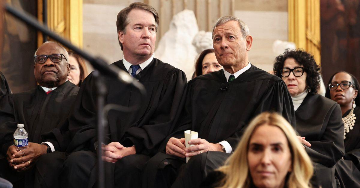 The Supreme Court justices attending Donald Trump's swearing in. 