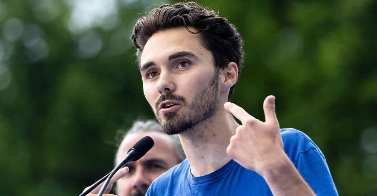 David Hogg speaks at March for Our Lives