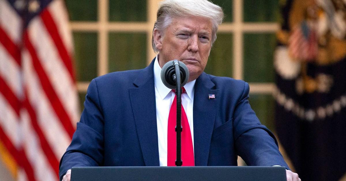 President Trump talking about COVID