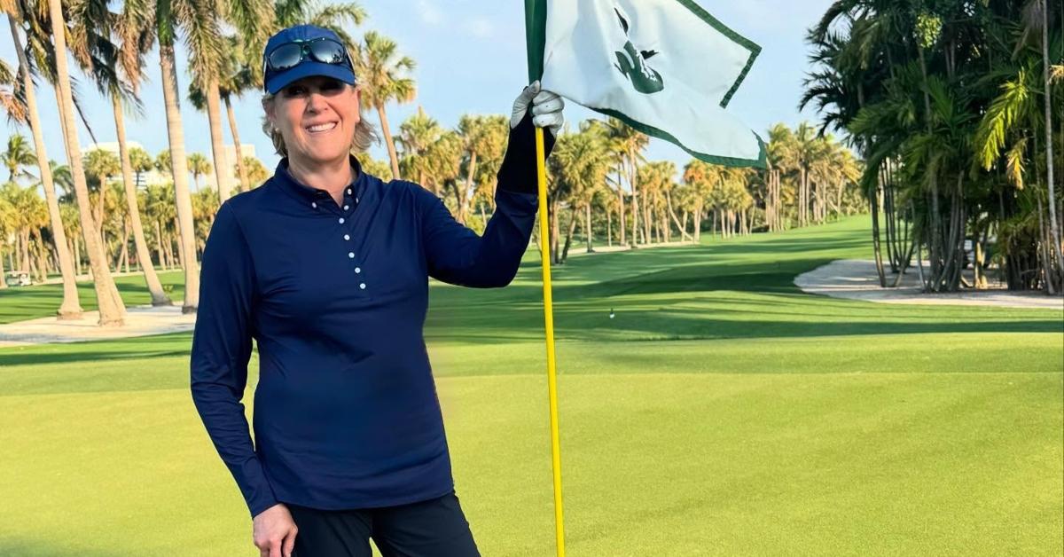 Susan Patterson on a golf course
